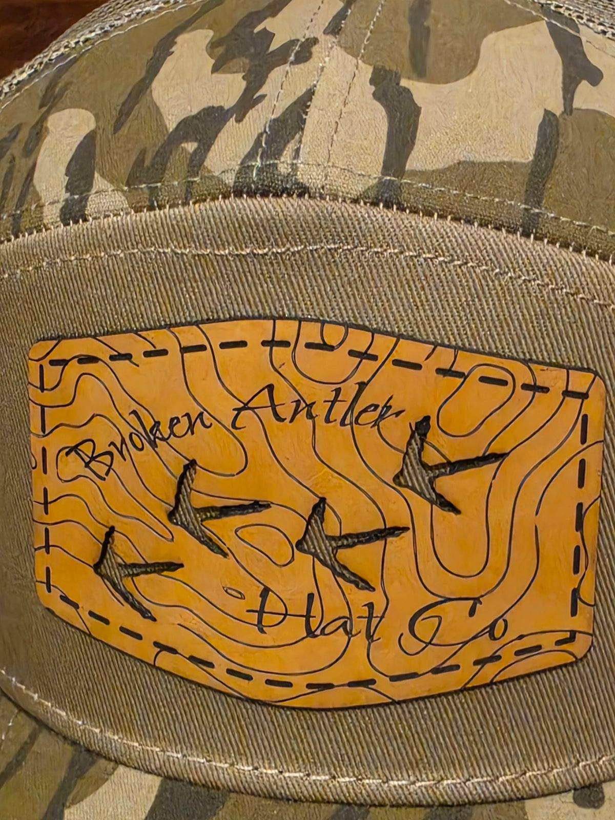 Broken Antler Hat Co- Turkey Tracks Cutout Topo
