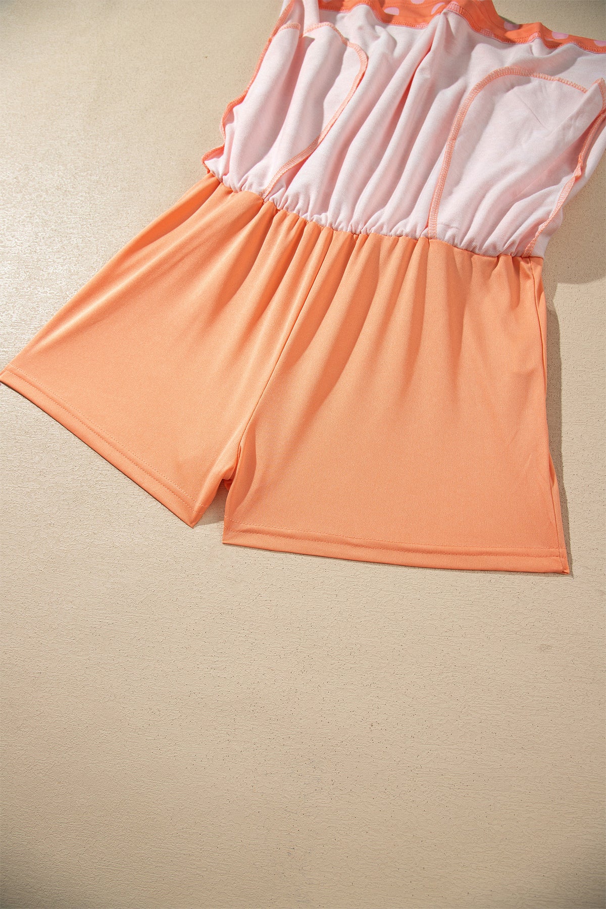 Pink Polka Dot Hooded Long Sleeve Top Casual Mini Skort Set