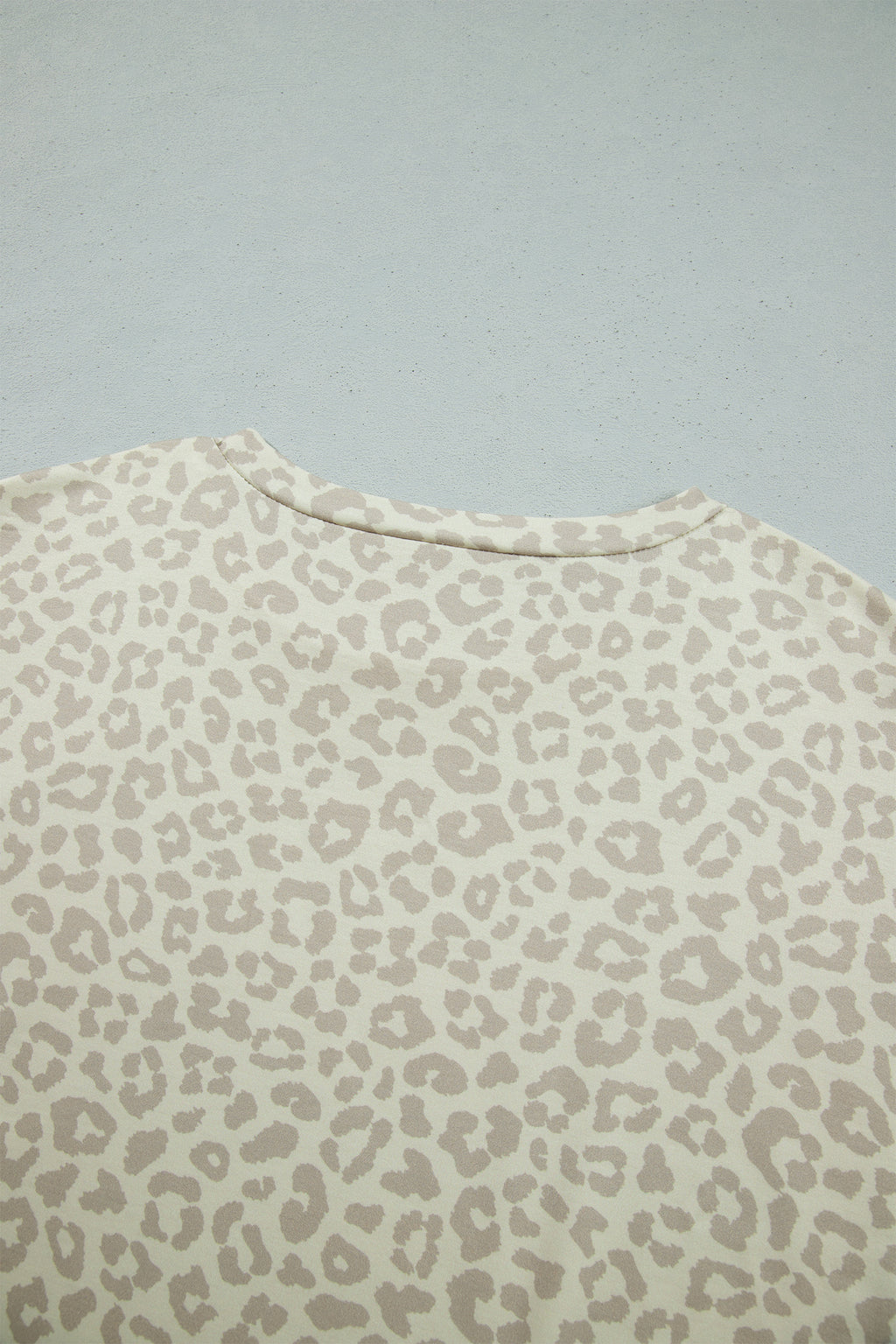 Pink Leopard Print Varsity Striped Detail 3/4 Sleeve Top Shift Pant Set