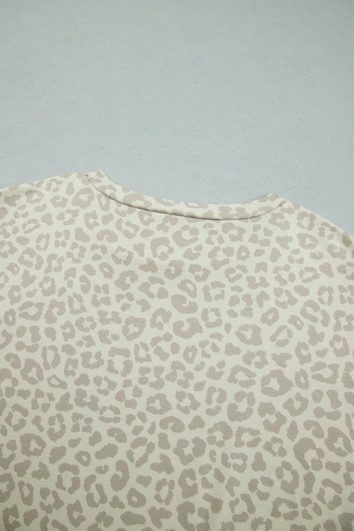 Pink Leopard Print Varsity Striped Detail 3/4 Sleeve Top Shift Pant Set