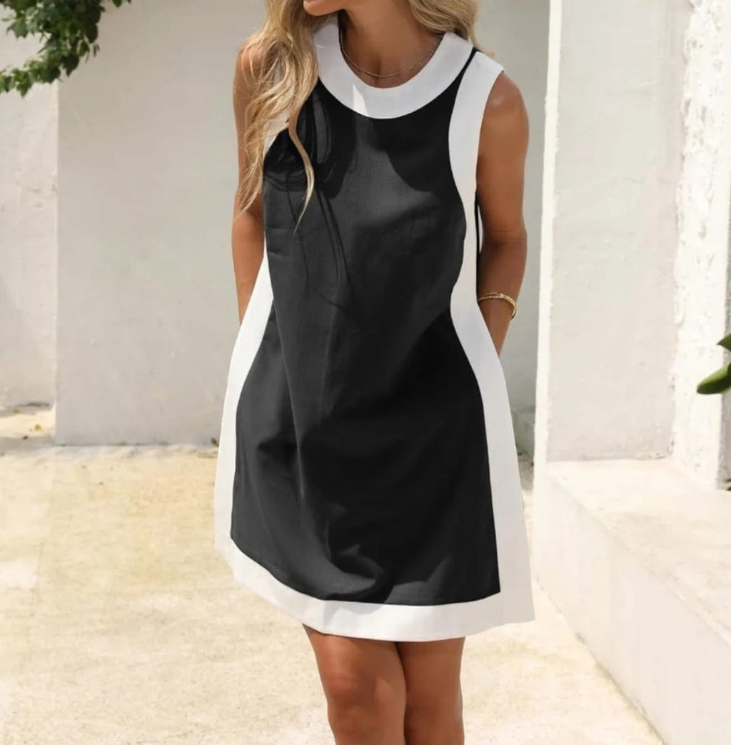 Women's Casual Sleeveless Dress With Shorts