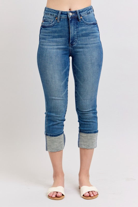 Judy Blue Skinny Capris Jeans with Pockets