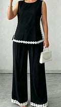 Sleeveless Casual Pants Set
