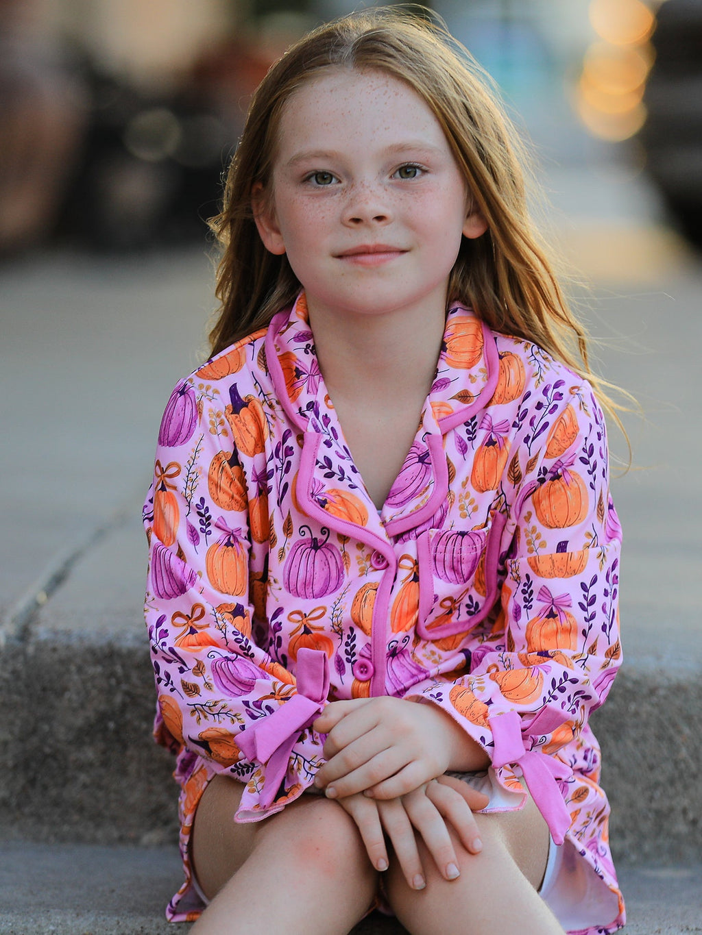 Mommy & me Halloween Pumpkin Pajama Set