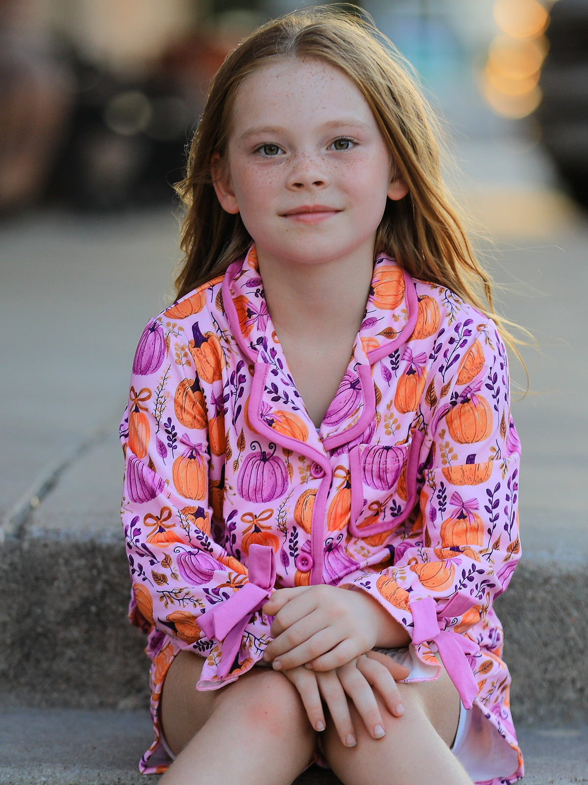 Mommy & me Halloween Pumpkin Pajama Set