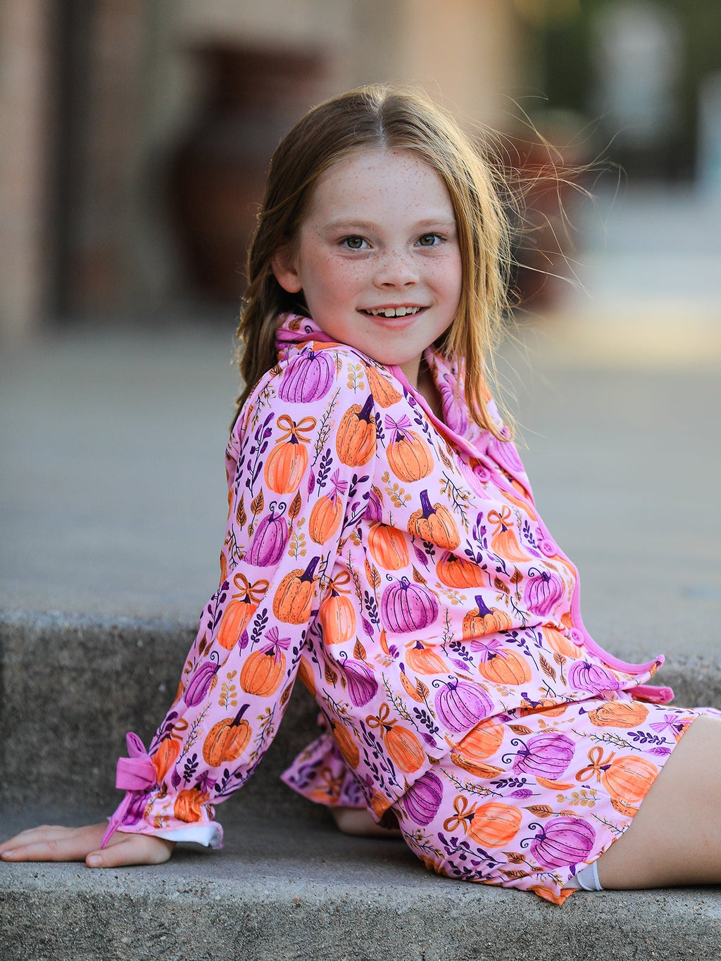 Mommy & me Halloween Pumpkin Pajama Set