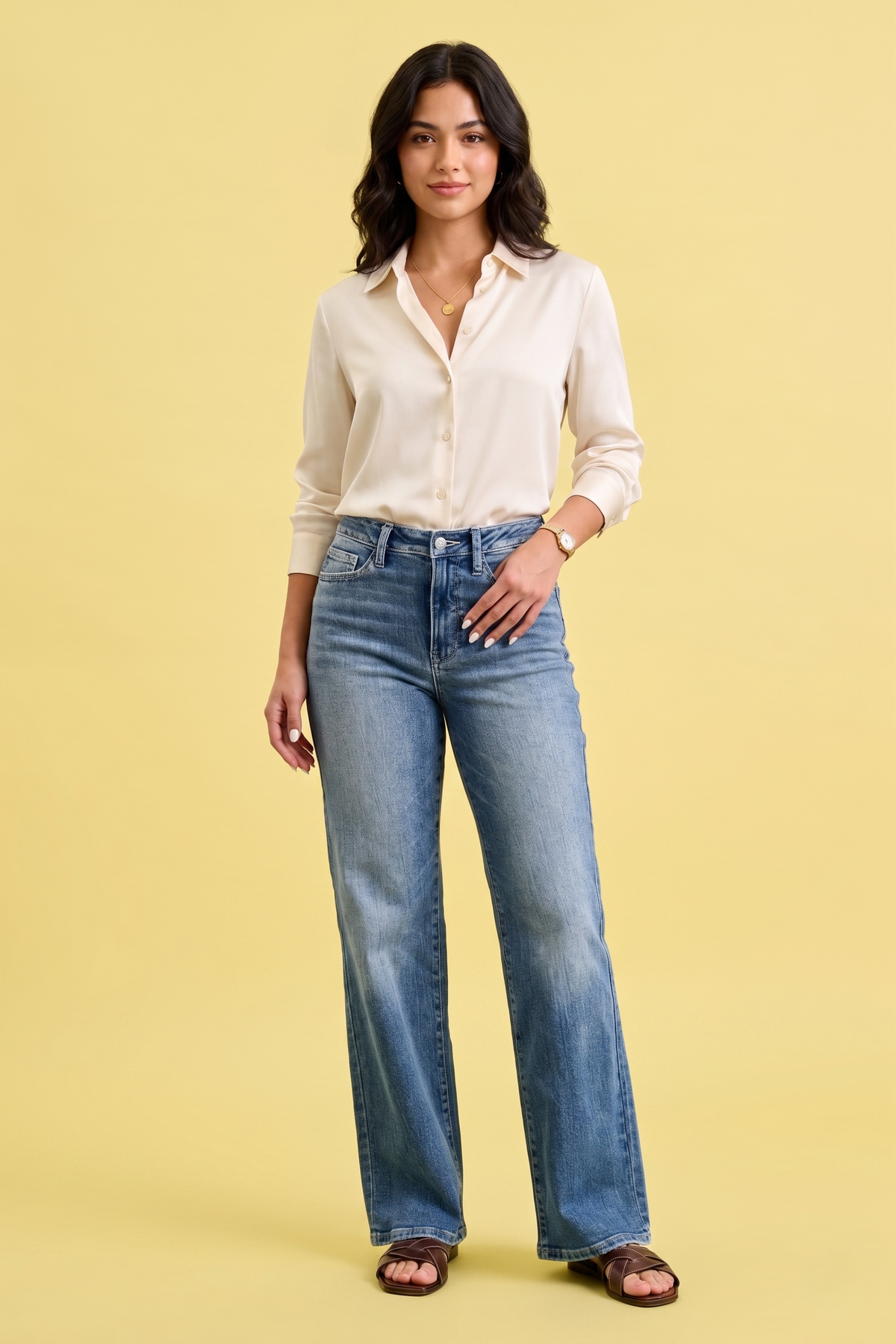 Judy Blue Mid Rise 90s Straight Jeans