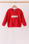 Red Merry French Knot Mom&me Top