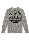 Broken Antler Hat Co.- Cattails Long Sleeve Shirt  Camo / Black