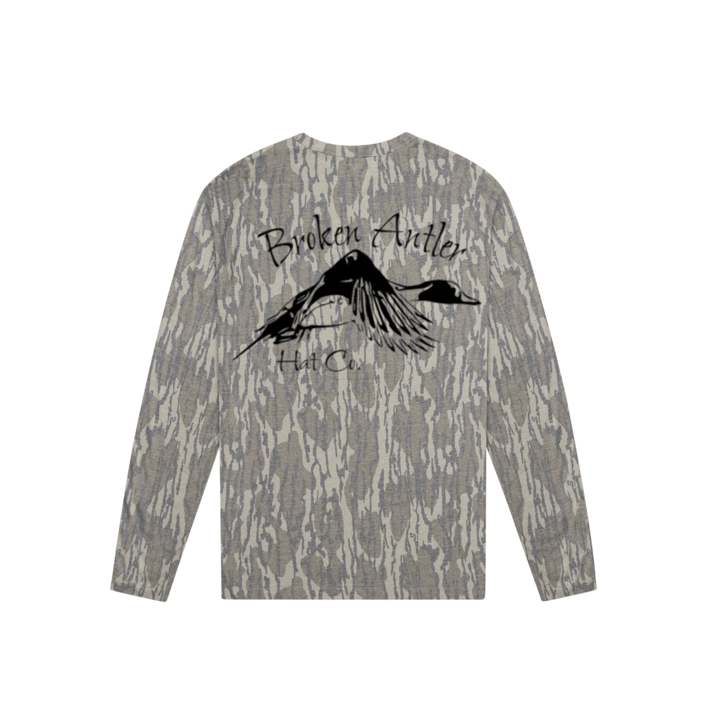 Broken Antler Hat Co.-The Pintail Long Sleeve Shirt Camo / Black