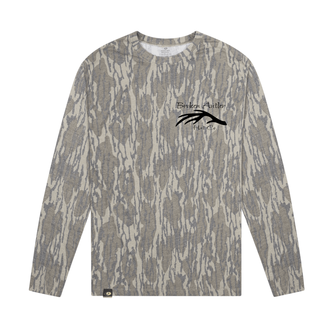 Broken Antler Hat Co.- Broken Antler Long Sleeve Shirt Camo/ Black