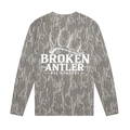 Broken Antler Hat Co.- Broken Antler Long Sleeve Shirt Camo/ White