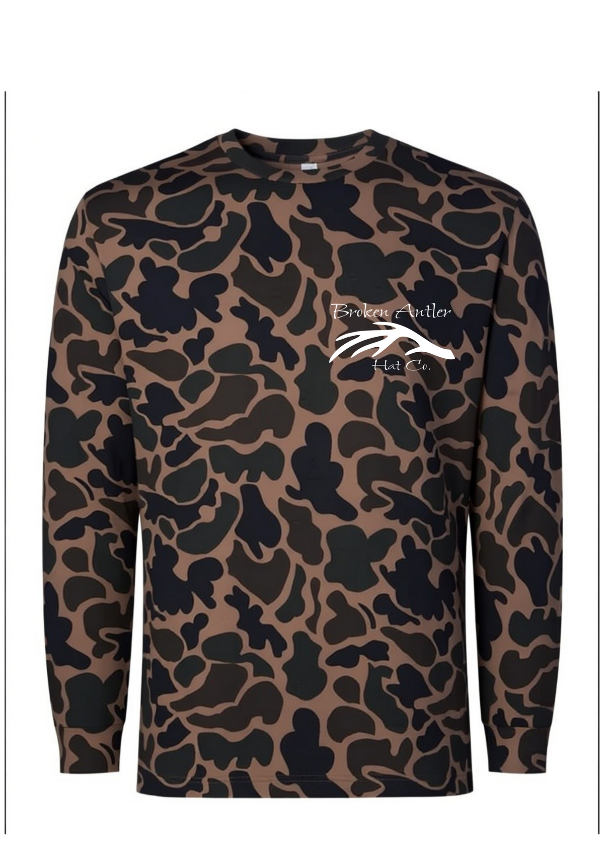Broken Antler Hat Co.-Mad Duck Long Sleeve Shirt Old School Duck Camo