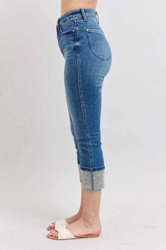 Judy Blue Skinny Capris Jeans with Pockets