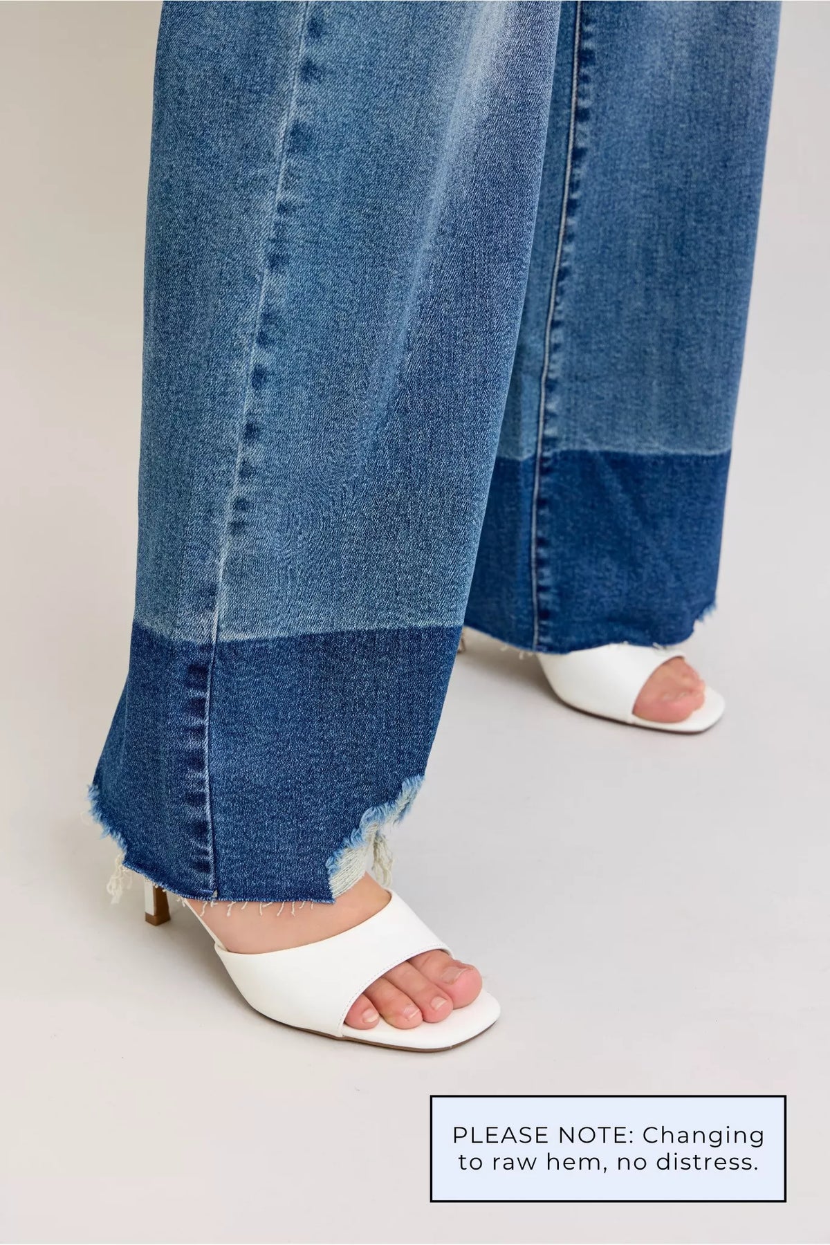 Judy Blue Raw Hem High Waist Straight Leg Jeans