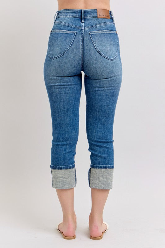 Judy Blue Skinny Capris Jeans with Pockets
