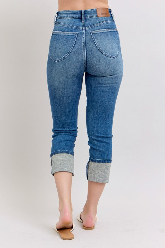 Judy Blue Skinny Capris Jeans with Pockets
